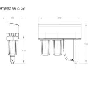 Hybrid G6 Whole house UV Filter