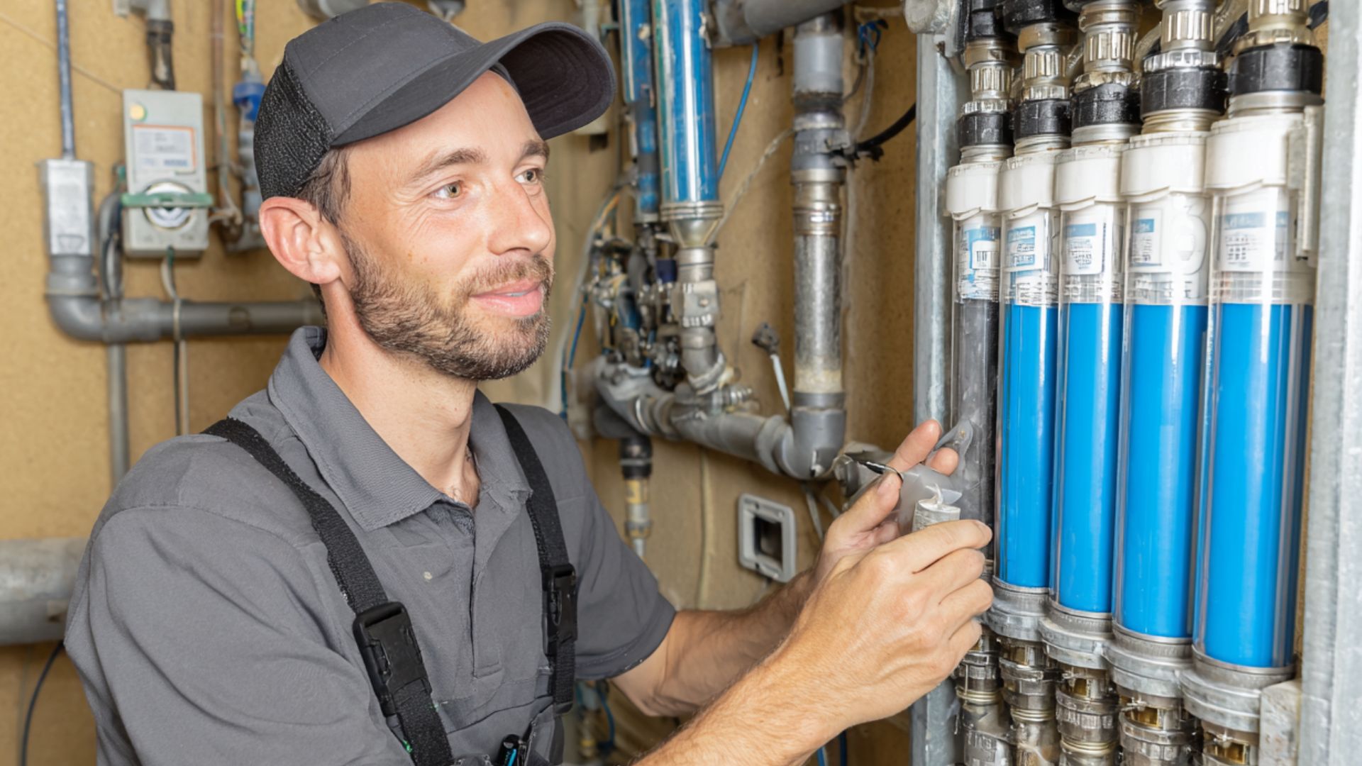 Plumber UV water filtration