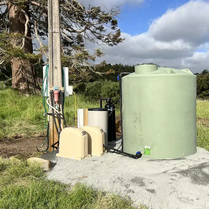 Kinetico water softener installed on a bore water supply